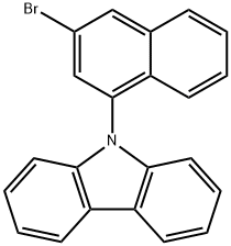 9H-Carbazole, 9-(3-bromo-1-naphthalenyl)-,1819346-80-9,结构式