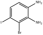 3-BROMO-4-IODO-1,2-BENZENEDIAMINE3-溴-4-碘-1,2-苯二胺 结构式