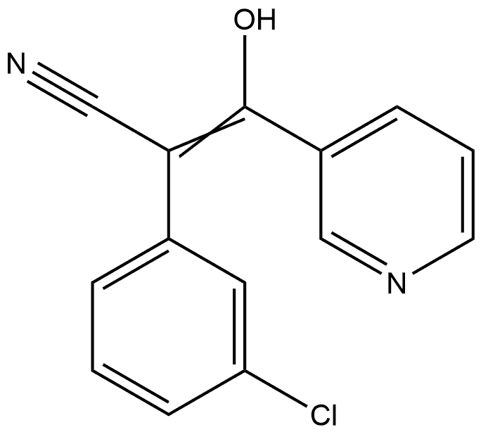 3-Pyridineacrylonitrile, α-(m-chlorophenyl)-β-hydroxy- (8CI),18206-80-9,结构式