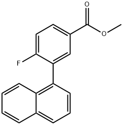methyl 4-fluoro-3-(naphthalen-1-yl)benzoate 结构式