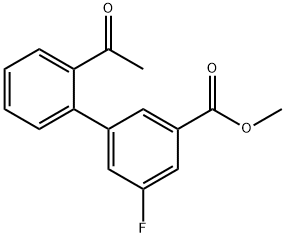 methyl 3-(2-acetylphenyl)-5-fluorobenzoate 结构式