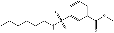 methyl 3-(hexylsulfamoyl)benzoate 结构式
