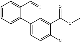 methyl 2-chloro-5-(2-formylphenyl)benzoate 结构式