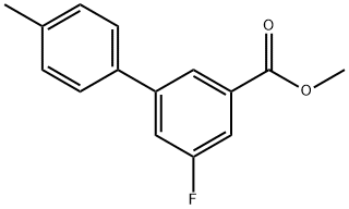 methyl 3-fluoro-5-(4-methylphenyl)benzoate 结构式