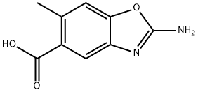 2-amino-6-methyl-1,3-benzoxazole-5-carboxylic acid 结构式