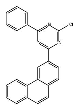 1,3,5-三嗪,2-氯-4-(3-苯蒽基)-6-苯基-,1821147-84-5,结构式