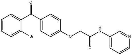 Acetamide, 2-[4-(2-bromobenzoyl)phenoxy]-N-3-pyridinyl-|LUF7346