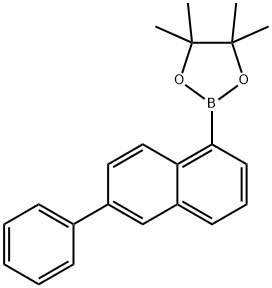 1,3,2-Dioxaborolane, 4,4,5,5-tetramethyl-2-(6-phenyl-1-naphthalenyl)- Struktur