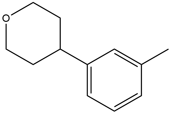 4-(m-tolyl)tetrahydro-2H-pyran 结构式
