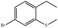 Benzene, 4-bromo-1-ethyl-2-(methylthio)- Struktur