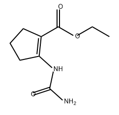 1-Cyclopentene-1-carboxylic acid, 2-[(aminocarbonyl)amino]-, ethyl ester