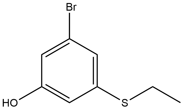 3-Bromo-5-(ethylthio)phenol Structure