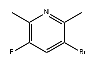 Pyridine, 3-bromo-5-fluoro-2,6-dimethyl- Structure
