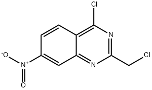 4-chloro-2-(chloromethyl)-7-nitroquinazoline 结构式