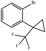 1-bromo-2-[1-(trifluoromethyl)cyclopropyl]benzene Structure