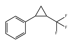 Benzene, [2-(trifluoromethyl)cyclopropyl]- Structure