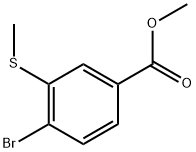 Methyl 4-bromo-3-(methylthio)benzoate 结构式