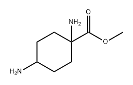 Cyclohexanecarboxylic acid, 1,4-diamino-, methyl ester Struktur