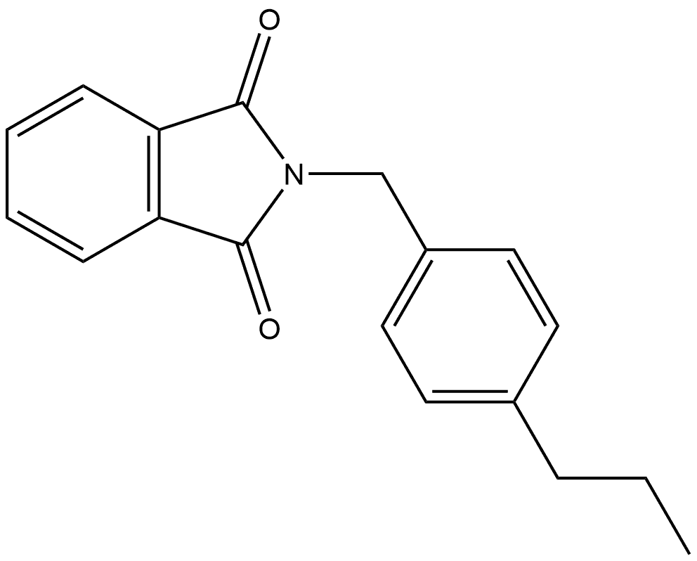 2-[(4-Propylphenyl)methyl]-1H-isoindole-1,3(2H)-dione Structure