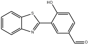 Benzaldehyde, 3-(2-benzothiazolyl)-4-hydroxy- Structure