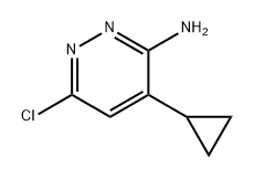 3-Pyridazinamine, 6-chloro-4-cyclopropyl- Structure