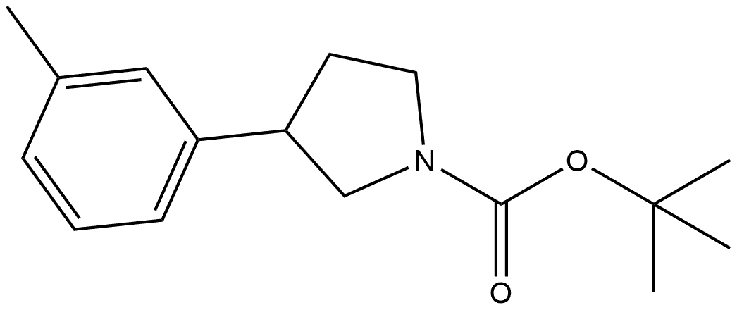 1-BOC-3-(间甲苯基)吡咯烷,1823254-76-7,结构式
