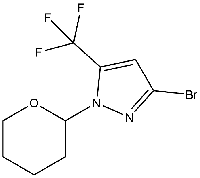 3-溴-1-(四氢-2H-吡喃-2-基)-5-(三氟甲基)-1H-吡唑,1823271-65-3,结构式