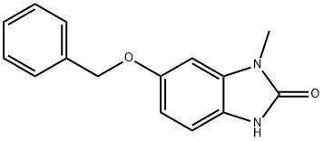 2H-Benzimidazol-2-one, 1,3-dihydro-1-methyl-6-(phenylmethoxy)- 结构式