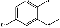Pyridine, 5-bromo-2-fluoro-3-(methylthio)- Struktur