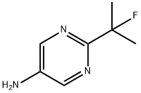 5-Pyrimidinamine, 2-(1-fluoro-1-methylethyl)- Structure