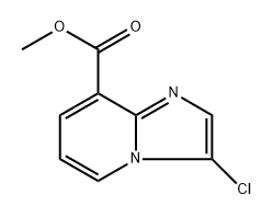 methyl 3-chloroimidazo[1,2-a]pyridine-8-carboxylate Struktur