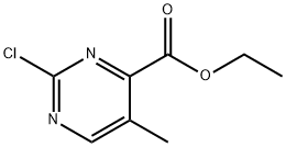 4-Pyrimidinecarboxylic acid, 2-chloro-5-methyl-, ethyl ester,1823379-03-8,结构式
