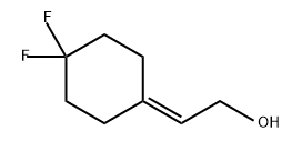 Ethanol, 2-(4,4-difluorocyclohexylidene)- Structure