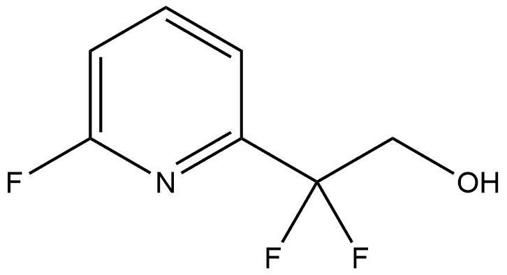2,2-二氟-2-(6-氟吡啶-2-基)乙醇 结构式