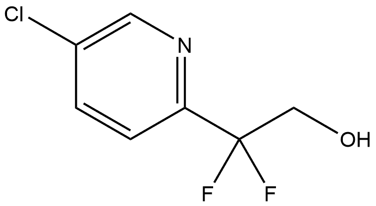 2-(5-chloropyridin-2-yl)-2，2-difluoroethan-1-ol,1823422-83-8,结构式