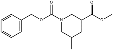 1,3-Piperidinedicarboxylic acid, 5-methyl-, 3-methyl 1-(phenylmethyl) ester Structure