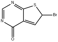 Thieno[2,3-d]pyrimidin-4(6H)-one, 6-bromo- Structure