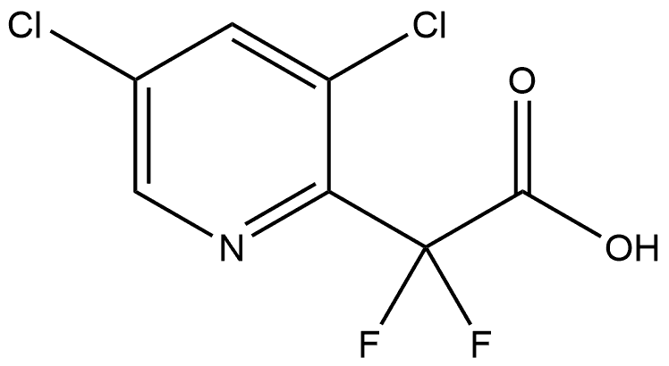 2-(3，5-dichloropyridin-2-yl)-2，2-difluoroacetic acid 结构式