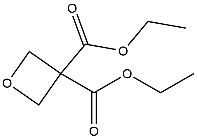 Oxetane-3,3-dicarboxylic acid diethyl ester Structure