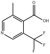 3-Methyl-5-(trifluoromethyl)pyridine-4-carboxylic acid Structure
