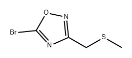 1,2,4-Oxadiazole, 5-bromo-3-[(methylthio)methyl]- Struktur