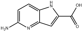 5-amino-1H-pyrrolo[3,2-b]pyridine-2-carboxylic acid Structure