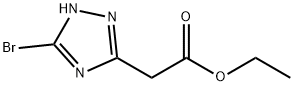 1H-1,2,4-Triazole-3-acetic acid, 5-bromo-, ethyl ester,1823939-98-5,结构式
