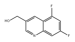 (5,7-二氟喹啉-3-基)甲醇, 1823965-11-2, 结构式