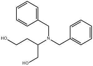 1,4-Butanediol, 2-[bis(phenylmethyl)amino]- Structure