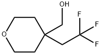 4-(2,2,2-三氟乙基)四氢-2H-吡喃-4-基]甲醇 结构式