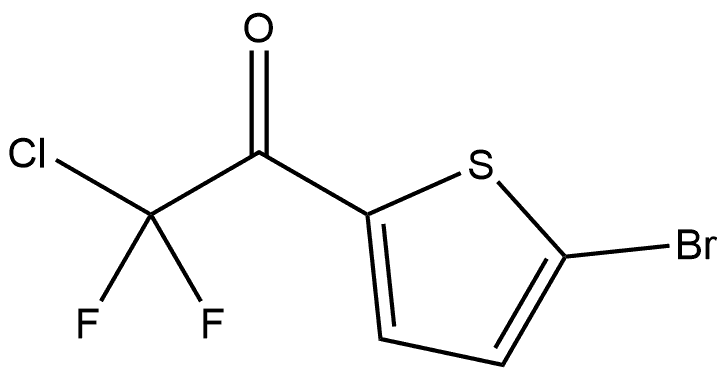 1-(5-Bromo-thiophen-2-yl)-2-chloro-2,2-difluoro-ethanone Struktur