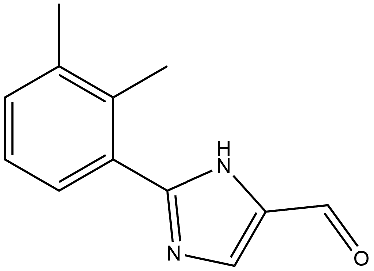 2-(2,3-二甲基苯基)-1H-咪唑-5-甲醛 结构式