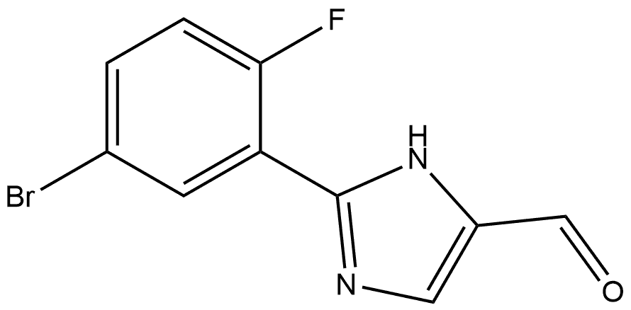 2-(5-Bromo-2-fluorophenyl)-1H-imidazole-5-carbaldehyde Structure