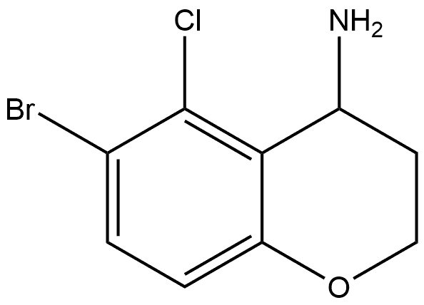 6-bromo-5-chlorochroman-4-amine Structure